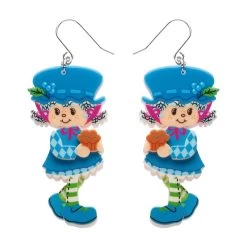 Blueberry Muffin Drop Earrings