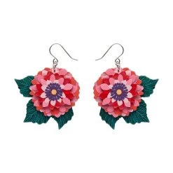Dazzling Dahlia Drop Earrings