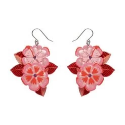 Halcyon Hibiscus Drop Earrings