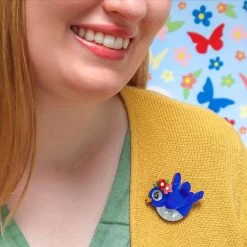 Love's Offspring Brooch -Erstwilder BHBY103Love sOffspringBroochMODEL
