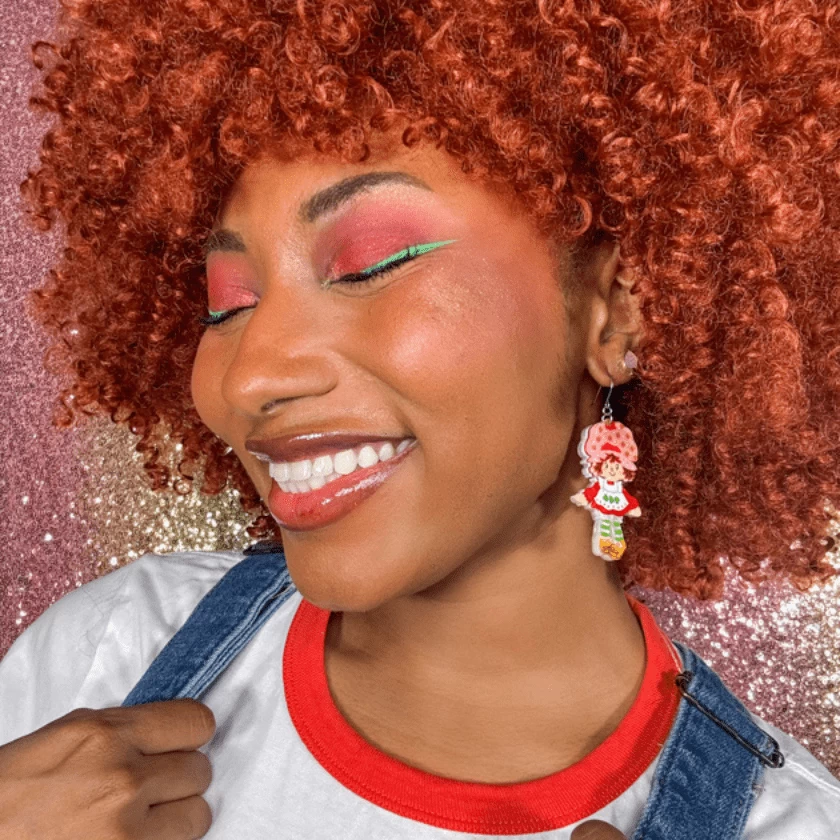 Sweet Strawberry Shortcake Drop Earrings 4 Sweet Strawberry Shortcake Drop Earrings - Image 2