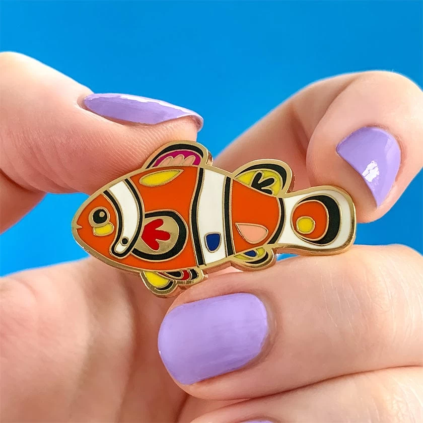 The Charismatic Clownfish Enamel Pin 4 The Charismatic Clownfish Enamel Pin - Image 2