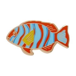 Great Barrier Reef Enamel Pin Pack - 7 Piece -Erstwilder EPCX102HarlequinTuskfishEnamelPin 1