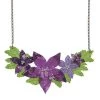 Gloriosa BluebellNecklace -Erstwilder Erstwilder Gloriosa Bluebell Necklace Purple Front