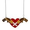 Holstered LoveNecklace -Erstwilder Erstwilder Holstered Love Necklace Red Front