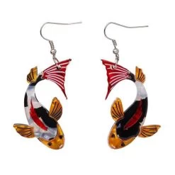 Playing Koi Earrings