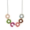 Sugar Bagel BunchNecklace -Erstwilder Erstwilder Sugar Bagel Bunch Necklace Multi Front