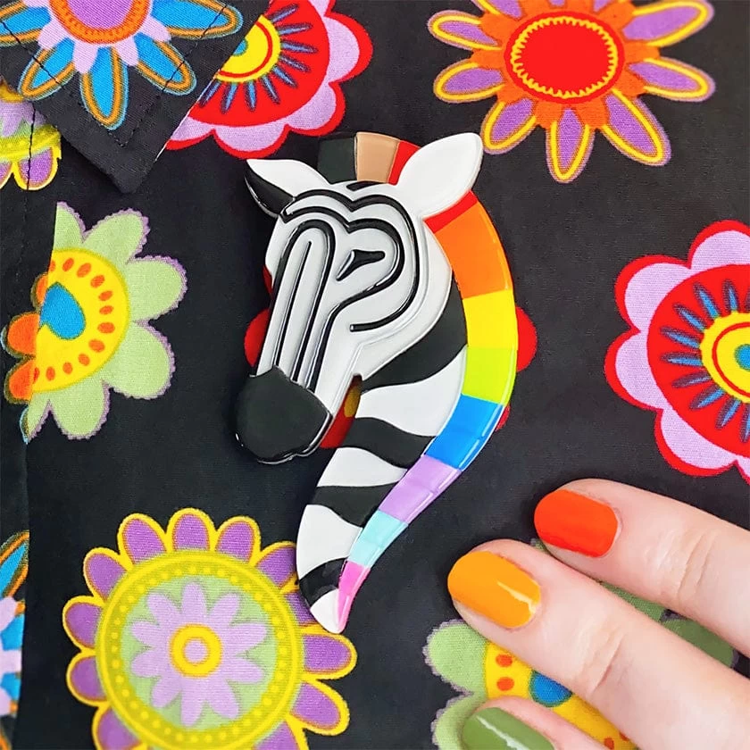 Zelda The Zestful Zebra Brooch 4 Zelda The Zestful Zebra Brooch - Image 2