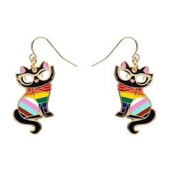 Elissa The Rainbow Cat Enamel Drop Earrings 8 Elissa The Rainbow Cat Enamel Drop Earrings -Erstwilder ad1eg04elissatherainbowcatenameldropearrings 1