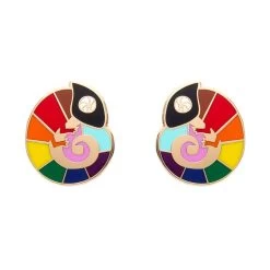 Carmel's Colourful Chameleon Enamel Stud Earrings -Erstwilder ad1eg10carmelscolourfulenamelstudearrings 1
