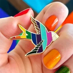 Bluebird Of Happiness For All Enamel Pin