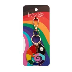 Carmel's Colourful Chameleon Enamel Key Ring -Erstwilder ad1kr09carmelscolourfulenamelkeyring 3