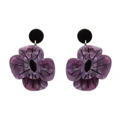 Remembrance Poppy Drop Earrings