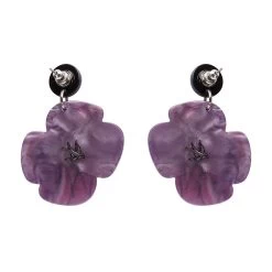 Remembrance Poppy Drop Earrings 8 Remembrance Poppy Drop Earrings -Erstwilder af1eg04remembrancepoppydropearrings purple 2