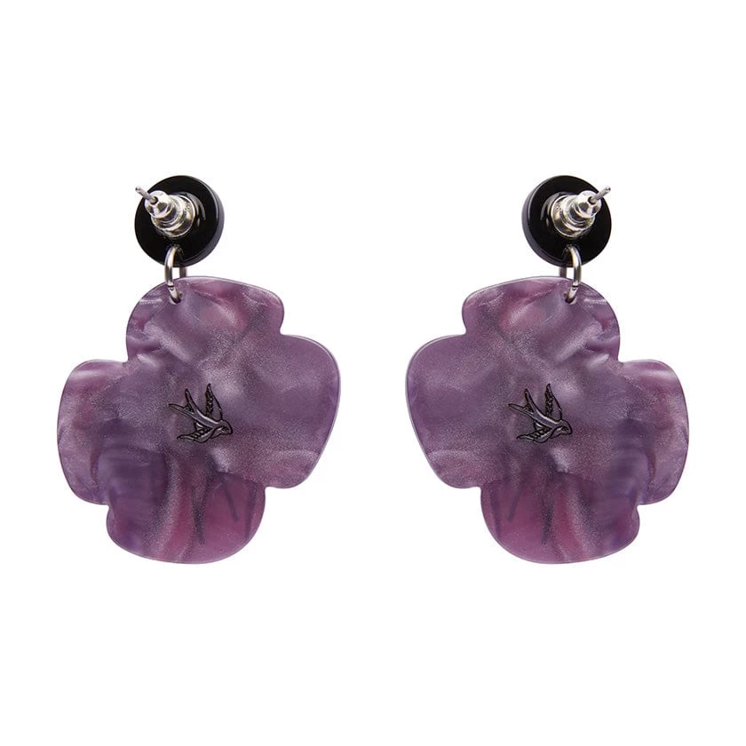 Remembrance Poppy Drop Earrings 5 Remembrance Poppy Drop Earrings - Image 3