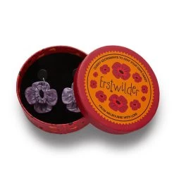 Remembrance Poppy Drop Earrings 9 Remembrance Poppy Drop Earrings -Erstwilder af1eg04remembrancepoppydropearrings purple 3