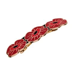 Remembrance Poppy Enamel Hair Barrette -Erstwilder af1hr01remembrancepoppyenamelhairbarette 2