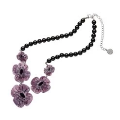 Remembrance Poppy Necklace -Erstwilder af1ns02remembrancepoppynecklace purple 2