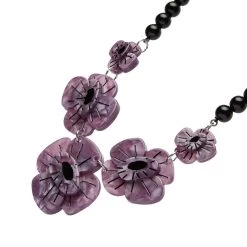 Remembrance Poppy Necklace -Erstwilder af1ns02remembrancepoppynecklace purple 3