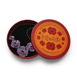 Remembrance Poppy Necklace -Erstwilder af1ns02remembrancepoppynecklace purple 4