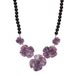 Remembrance Poppy Necklace -Erstwilder af1ns02remembrancepoppynecklace purple 5