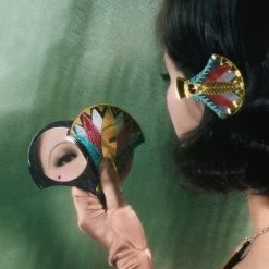 Gift Of The Nile Papyrus Mirror Compact -Erstwilder am1ct01