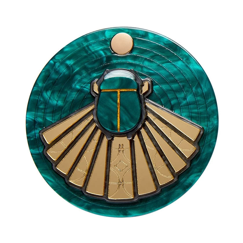 The Heart Of Egypt Scarab Mirror Compact 5 The Heart Of Egypt Scarab Mirror Compact - Image 3