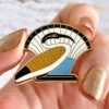 A Most Sacred Bird Ibis Enamel Pin -Erstwilder am1ep11