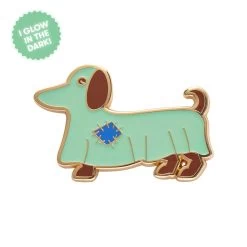 A Most Ghostly Pooch Enamel Pin -Erstwilder ap1ep01amostghostlypoochenamelpin 1 gitd