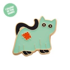 A Most Ghostly Kitty Enamel Pin -Erstwilder ap1ep02amostghostlykittyenamelpin 1 gitd