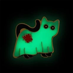A Most Ghostly Kitty Enamel Pin -Erstwilder ap1ep02amostghostlykittyenamelpin 2