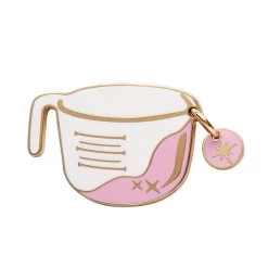 Measure Twice, Pour Once Enamel Pin -Erstwilder aq1ep02measuretwicepouronceenamelpin 1