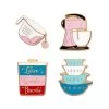 Vintage Kitchen Enamel Pin Pack - 4 Piece -Erstwilder aq1ep05vintagekitchenenamelpinpack 4piece