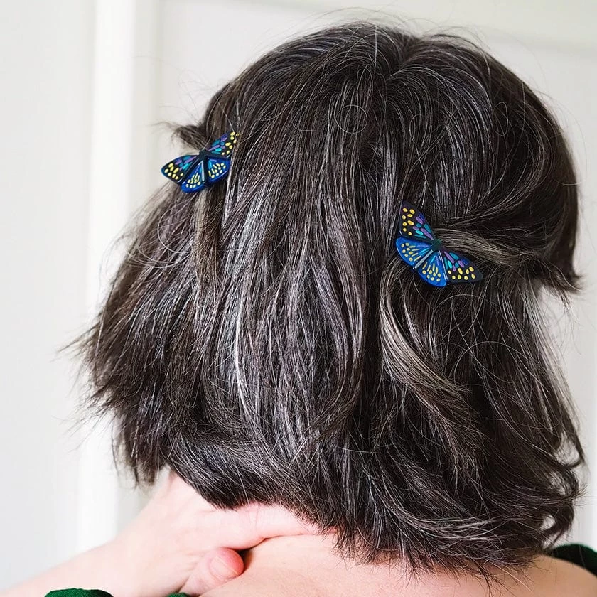 Set Yourself Free Butterfly Hair Clips Set - 2 Piece 4 Set Yourself Free Butterfly Hair Clips Set - 2 Piece - Image 2