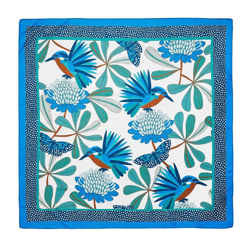 Kyrie Kingfisher Square Scarf 3 Kyrie Kingfisher Square Scarf