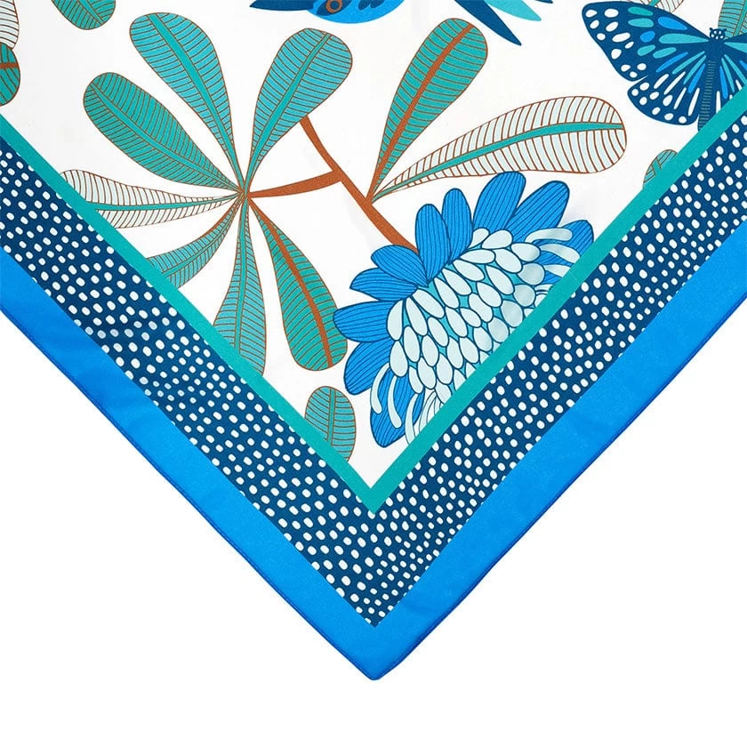 Kyrie Kingfisher Square Scarf 5 Kyrie Kingfisher Square Scarf - Image 3