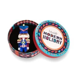 The Festive Soldier Brooch -Erstwilder as1bh17thefestivesoldierbrooch 3