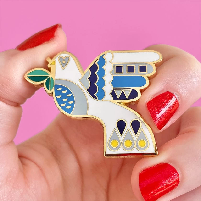 Peace & Love Enamel Pin 4 Peace & Love Enamel Pin - Image 2