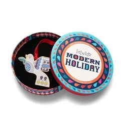 Peace & Love Enamel Tree Ornament -Erstwilder as1ot03peaceloveenameltreeornament 3