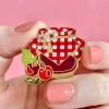 Black Cherry Bounce Enamel Pin