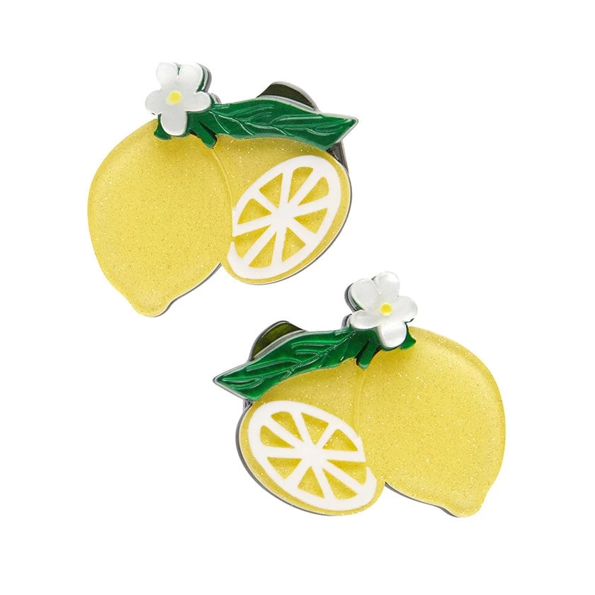 Lemon Drop Hair Clips Set - 2 Piece 3 Lemon Drop Hair Clips Set - 2 Piece