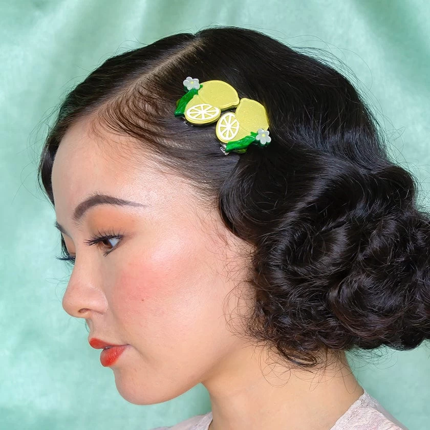 Lemon Drop Hair Clips Set - 2 Piece 4 Lemon Drop Hair Clips Set - 2 Piece - Image 2