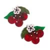 Blossoming Cherries Hair Clips Set - 2 Piece -Erstwilder au1hr06blossomingcherrieshairclipsset 2piece 1