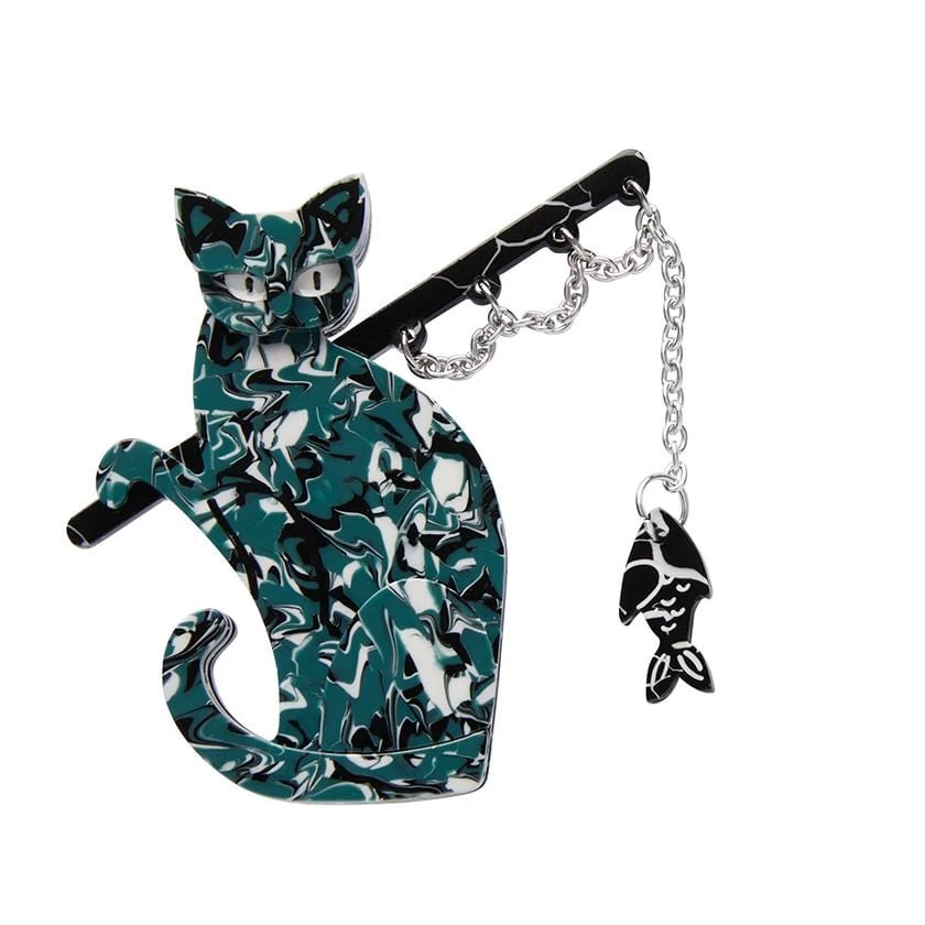 The Famous Fishing Cat Brooch 3 The Famous Fishing Cat Brooch