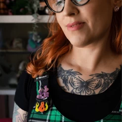 Cauldron Chitter Chatter Brooch -Erstwilder bh7389 1