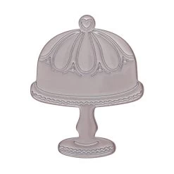 Classic Cake Stand Mini Brooch - Silver -Erstwilder bhcf115classiccakestandbrooch silver 1