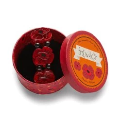 Remembrance Poppy Stretch Bracelet -Erstwilder cb012tjc528af1wt01remembrancepoppystretchbracelet4