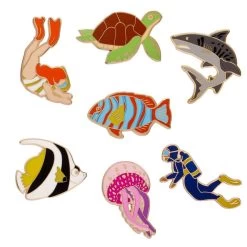 Great Barrier Reef Enamel Pin Pack - 7 Piece