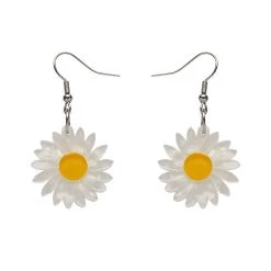 She Loves Me Daisy Drop Earrings