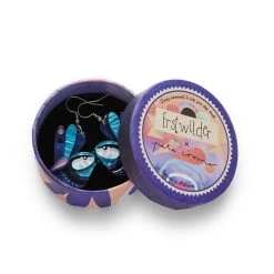 The Splendid Fairy Wren Earrings -Erstwilder e7217 3070 2